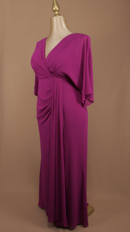 Vestido talla extra manga holgada