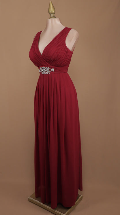Vestido largo plus size corte imperio