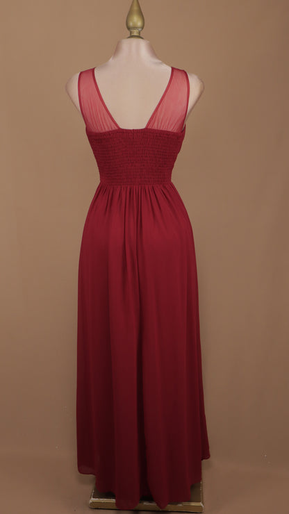 Vestido largo plus size corte imperio